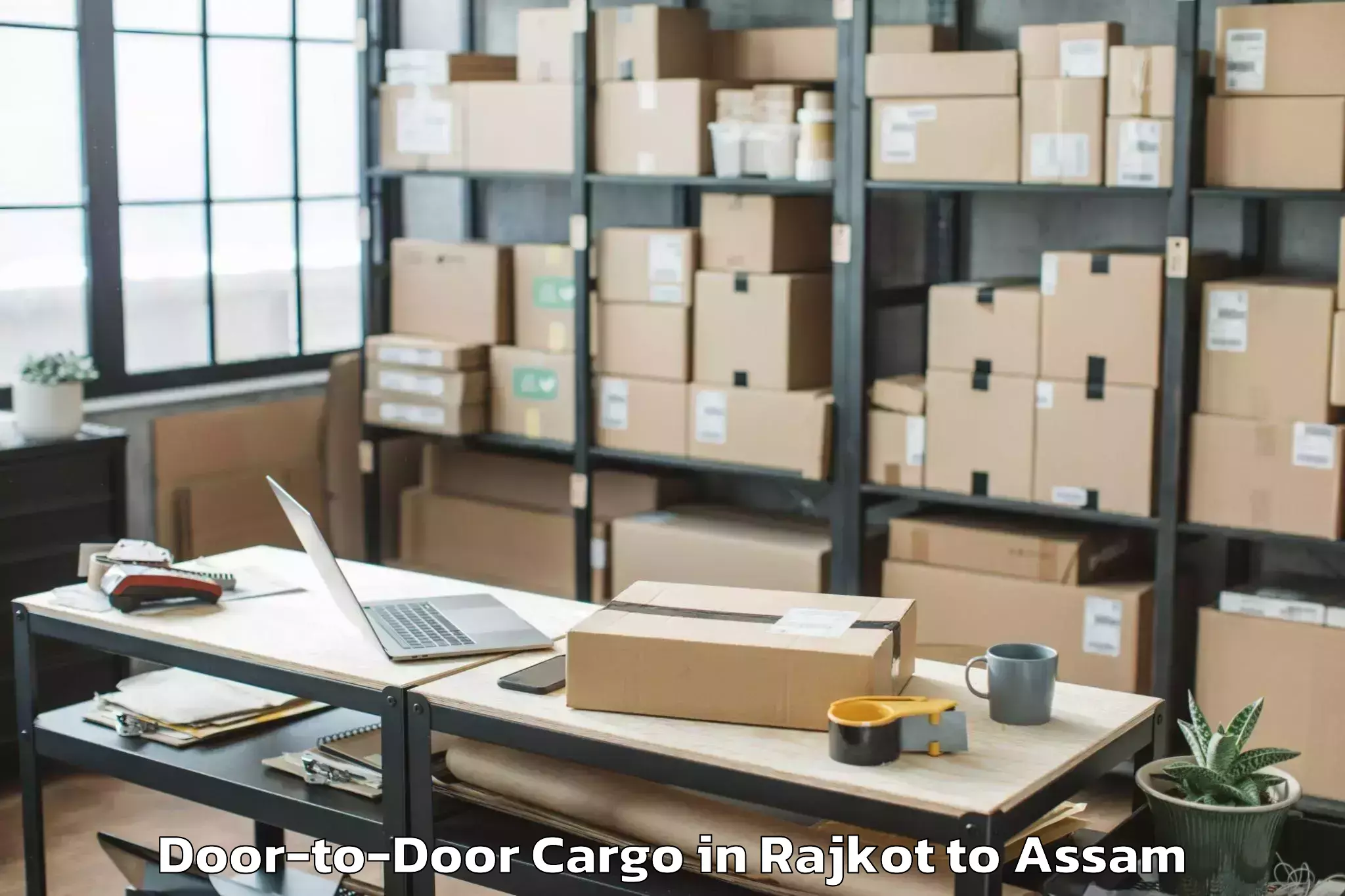 Book Rajkot to Gauripur Door To Door Cargo